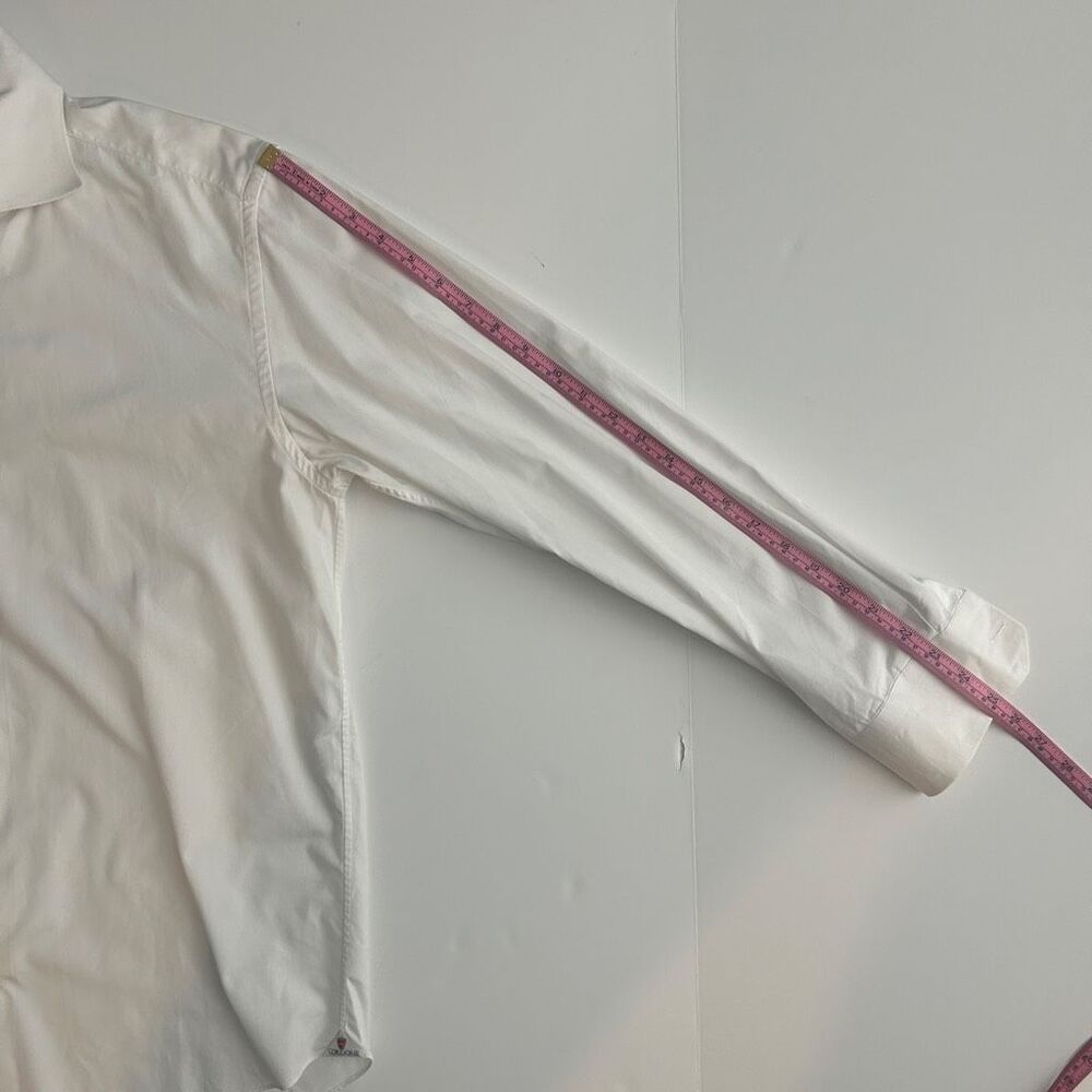 Cordone 1956 Italian Handmade White Button Down Dress Shirt 16.5 - 42 - Picture 10 of 10